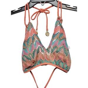 FUEGO DIVINO Triangle Bikini Swim Top Small